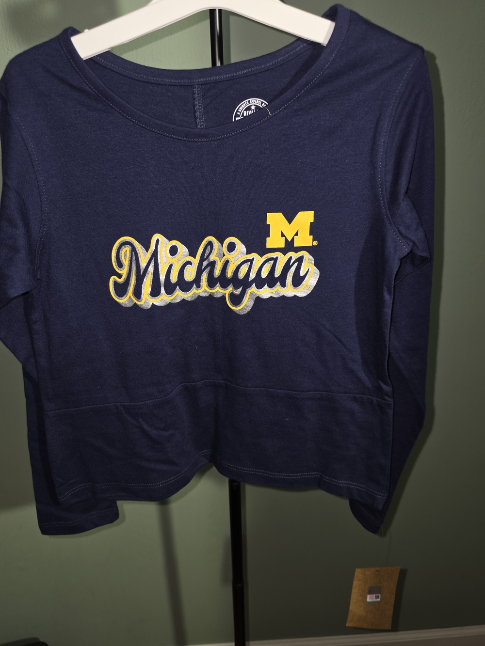 Rivalry Threads Navy Blue T‑Shirt Unisex Michigan